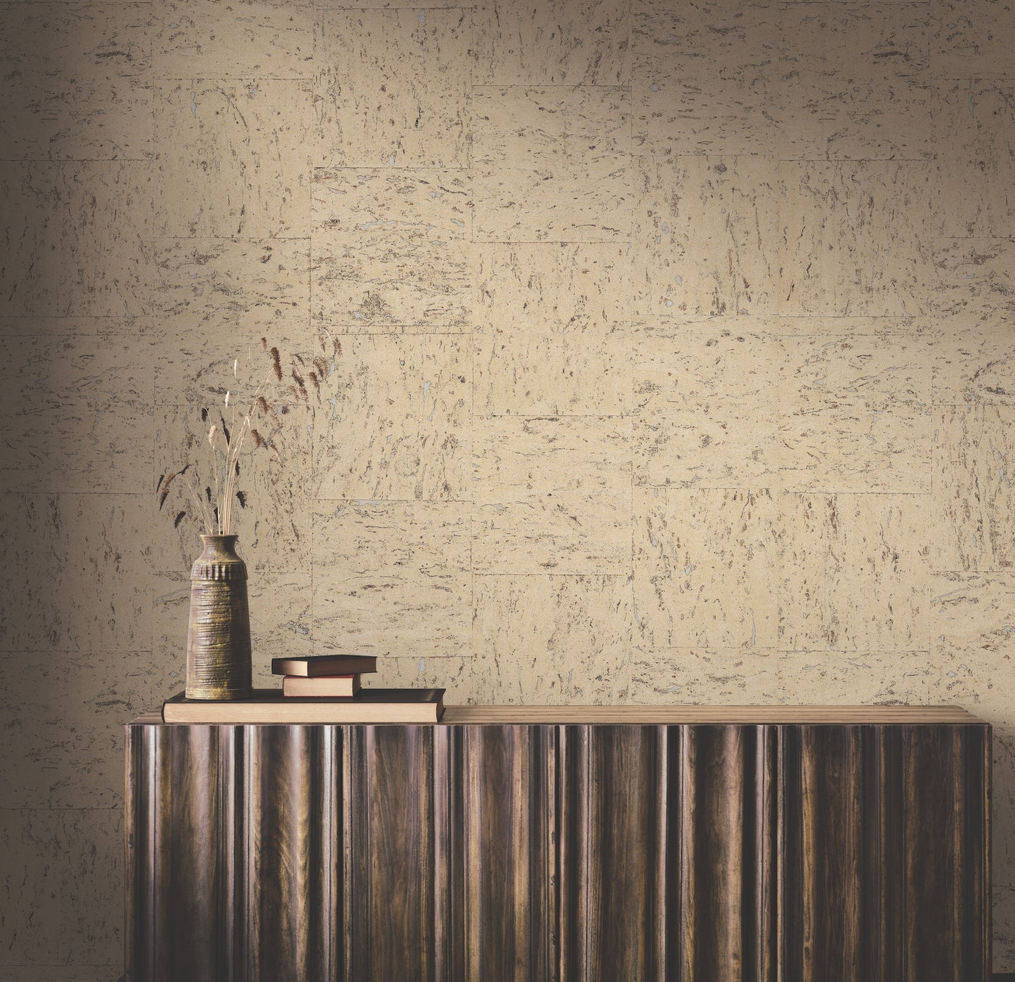 York Wallcoverings Ronald Redding Caldera Cork Whitewash Wallpaper Cork Naturals Whitewash  Wallpaper - GRL88371