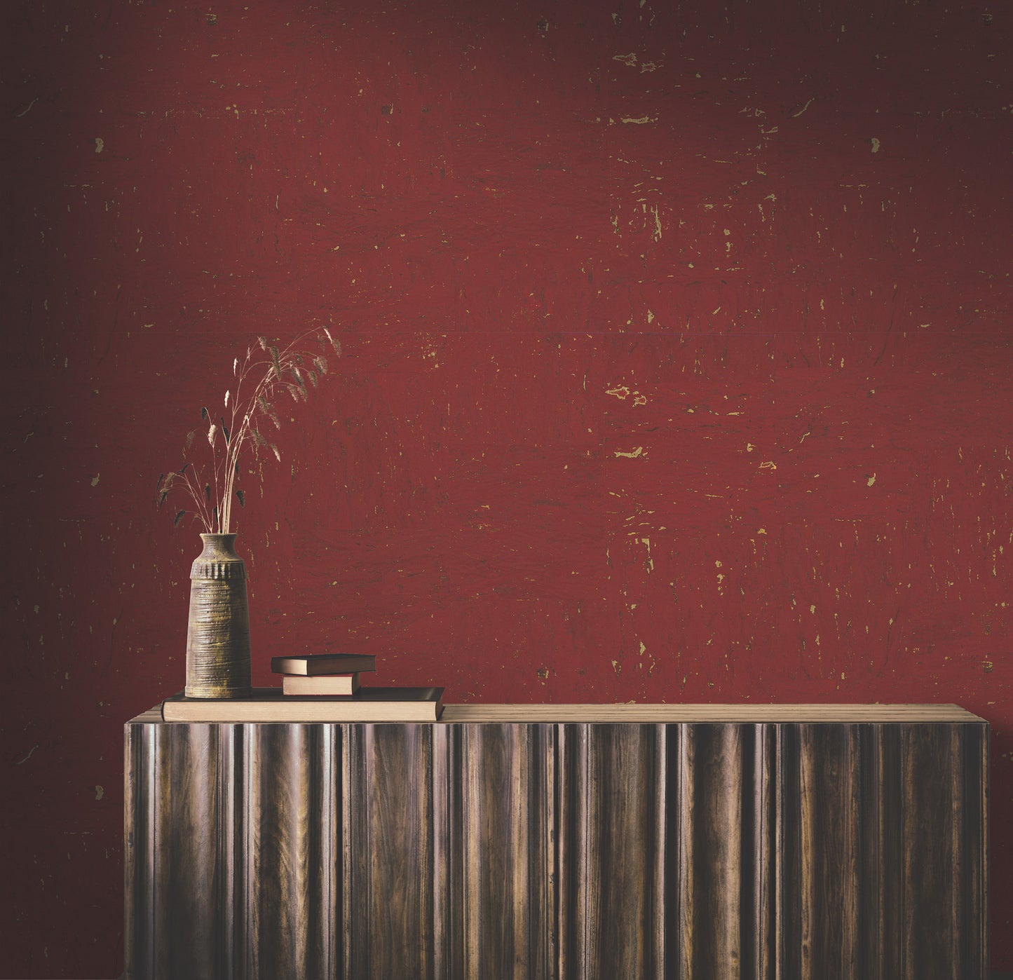 York Wallcoverings Ronald Redding Caldera Cork Crimson Wallpaper Cork Naturals Crimson  Wallpaper - GRL88373