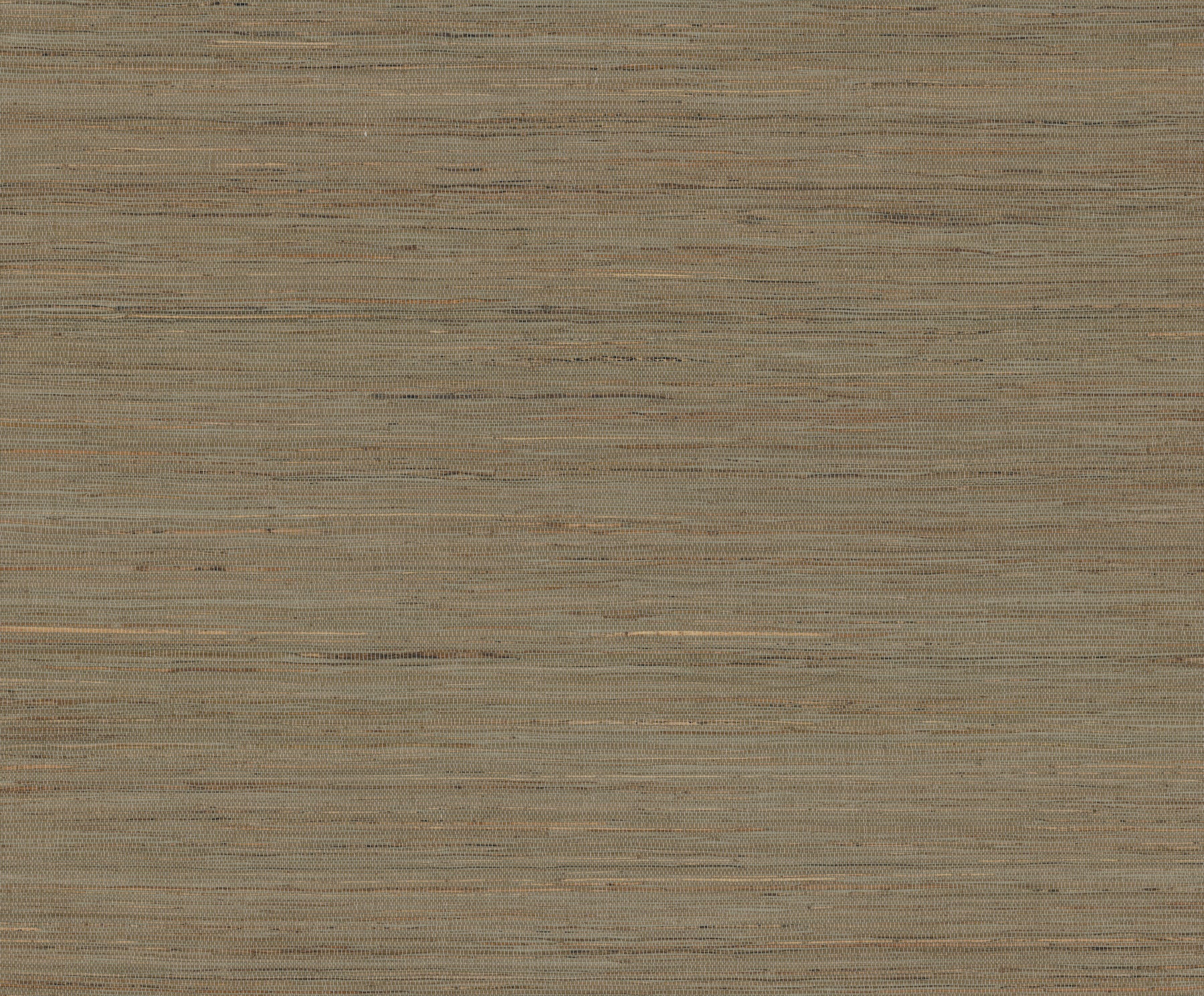 Charcoal grasscloth wallpaper with multicolored hemp fibers and subtle woven texture.