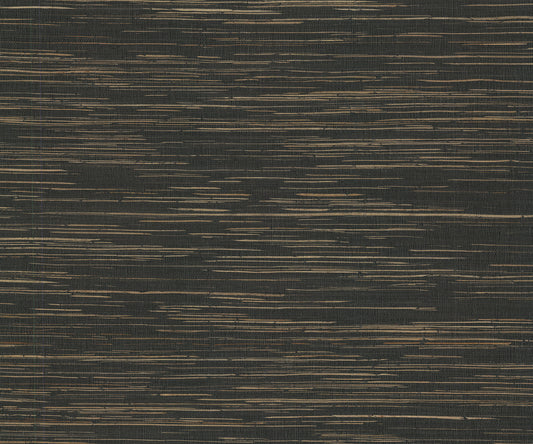 York Wallcoverings Ronald Redding Multicolored Hemp Gunmetal Wallpaper Grasscloth Naturals Gunmetal  Wallpaper - GRL88379