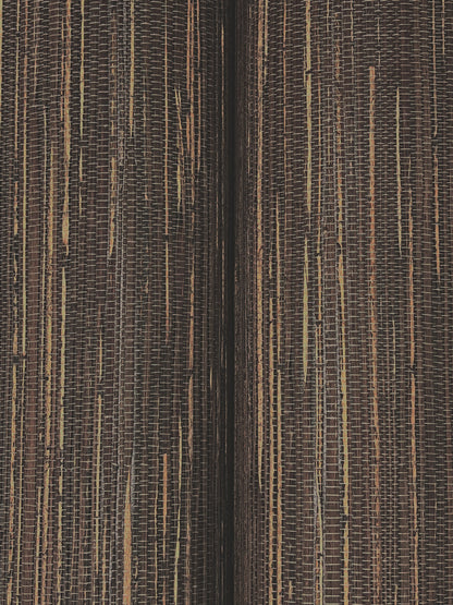 York Wallcoverings Ronald Redding Multicolored Hemp Brown Wallpaper Grasscloth Naturals Brown  Wallpaper - GRL88380