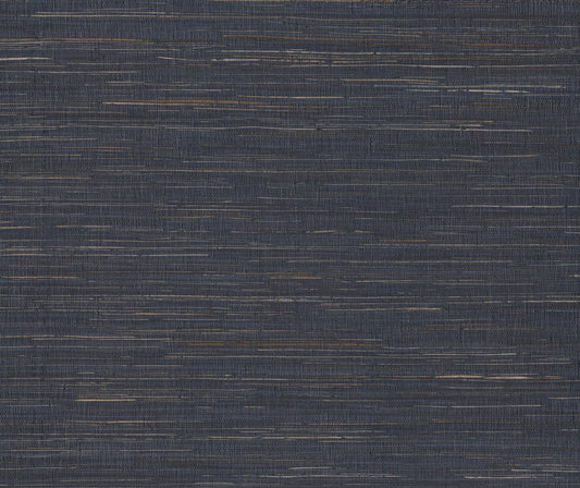 York Wallcoverings Ronald Redding Multicolored Hemp Navy Wallpaper Grasscloth Naturals Navy  Wallpaper - GRL88381