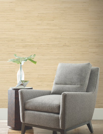 York Wallcoverings Ronald Redding Horizontal Jute Oatmeal Wallpaper Grasscloth Naturals Oatmeal  Wallpaper - GRL88382