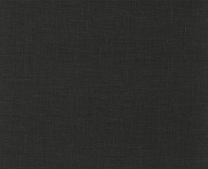 Charcoal gray jute-weave wallpaper texture; close-up swatch.