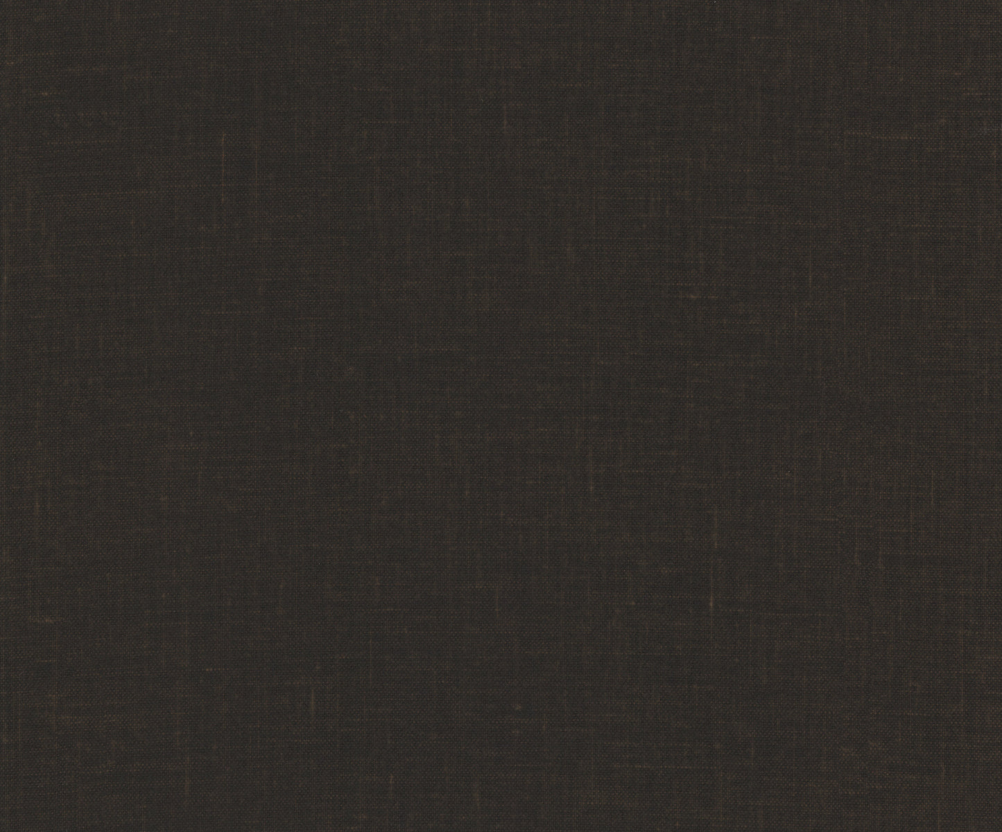Dark charcoal brown grasscloth wallpaper with a subtle jute weave texture.