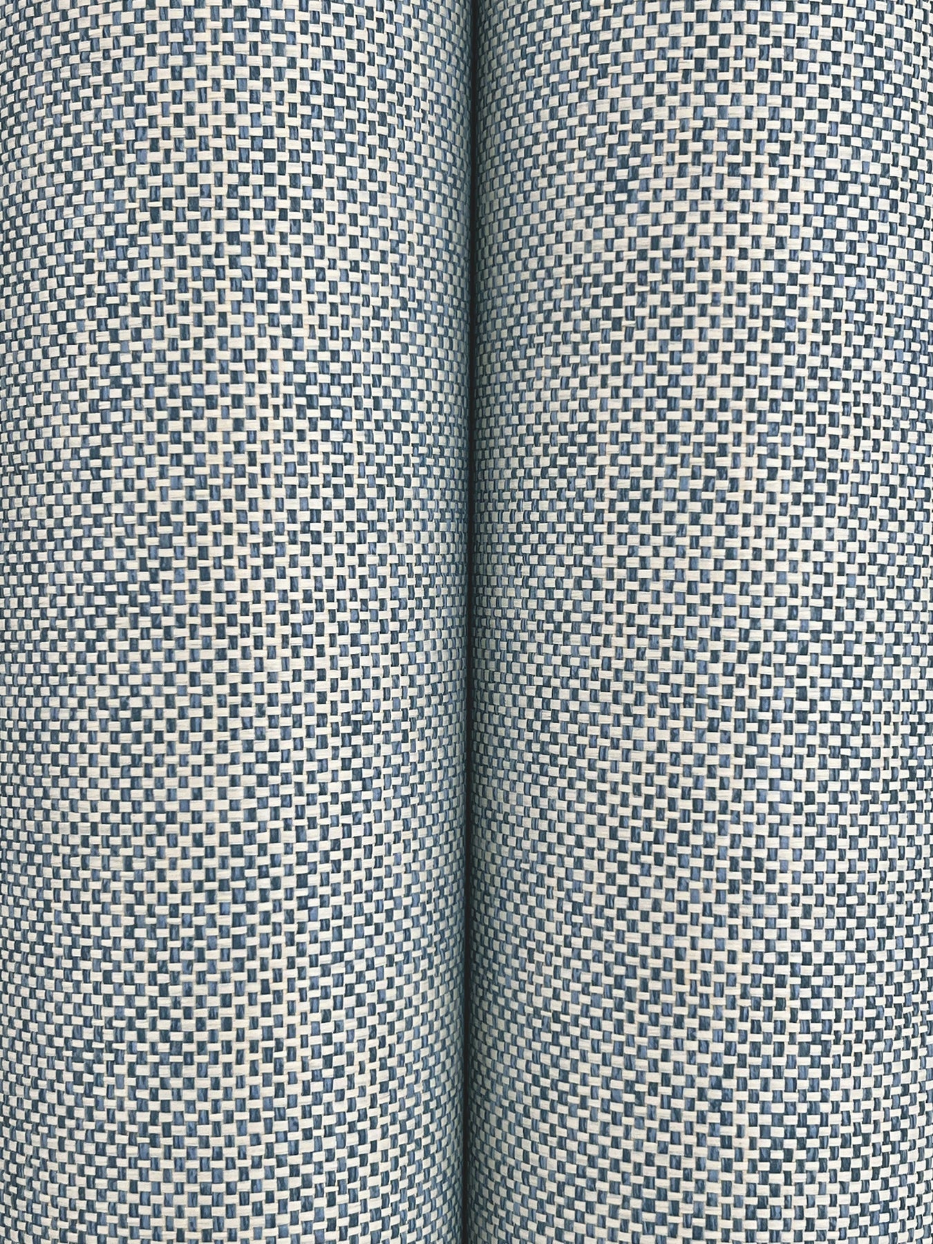 York Wallcoverings Ronald Redding Check Paperweave Autumn Sky Wallpaper Paper Weave Naturals Autumn Sky  Wallpaper - GRL88396