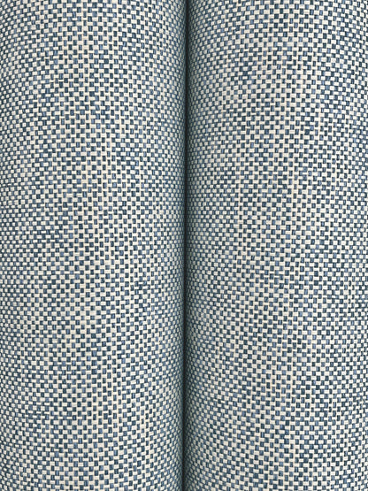 York Wallcoverings Ronald Redding Check Paperweave Autumn Sky Wallpaper Paper Weave Naturals Autumn Sky  Wallpaper - GRL88396
