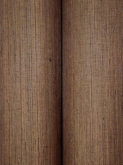 York Wallcoverings Ronald Redding Glistening Sisal Friar Brown Wallpaper Grasscloth Naturals Friar Brown  Wallpaper - GRL88405