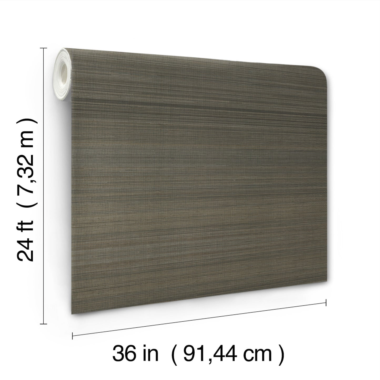 York Wallcoverings Ronald Redding Tailored Abaca Walnut Wallpaper Grasscloth Naturals Walnut  Wallpaper - GRL88407