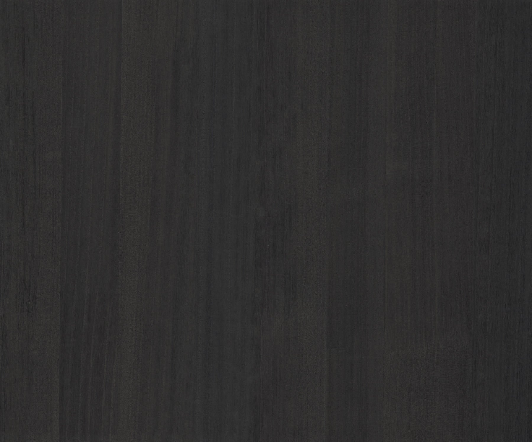 Dark charcoal wood veneer wallpaper with subtle vertical grain lines.