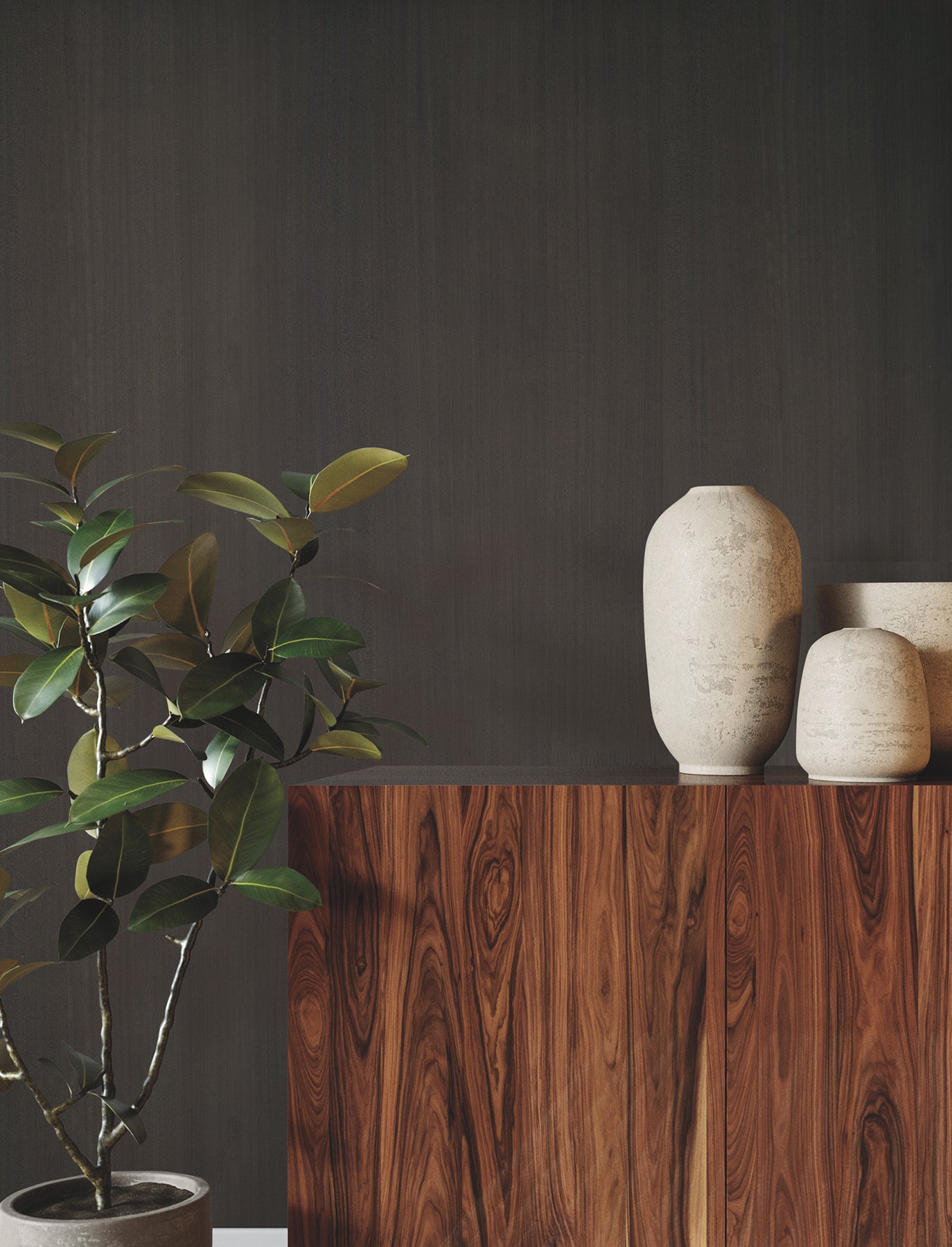 York Wallcoverings Ronald Redding Wood Veneer Walnut Wallpaper Wood Veneer Modern Walnut  Wallpaper - GRL88417
