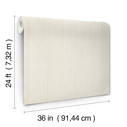 Beige wood veneer Magnolia wallpaper roll, 36 in wide and 24 ft long, with a subtle brushed finish.