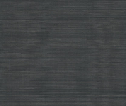 Dark charcoal Peppercorn grasscloth wallpaper texture with subtle natural fiber grain.