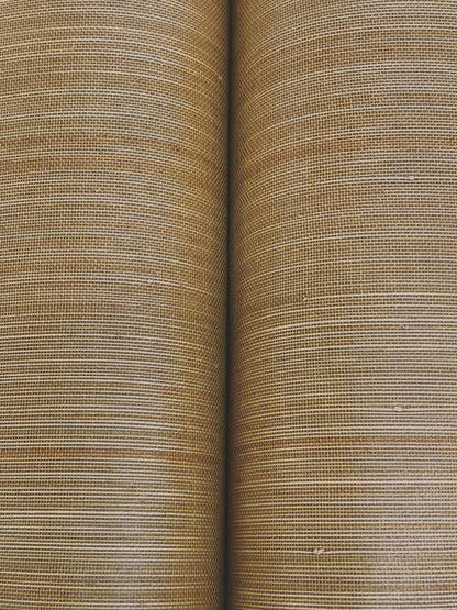 York Wallcoverings Ronald Redding Tailored Abaca Ochre Gold Wallpaper Grasscloth Naturals Ochre Gold  Wallpaper - GRL88465