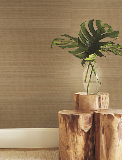 York Wallcoverings Ronald Redding Tailored Abaca Ochre Gold Wallpaper Grasscloth Naturals Ochre Gold  Wallpaper - GRL88465