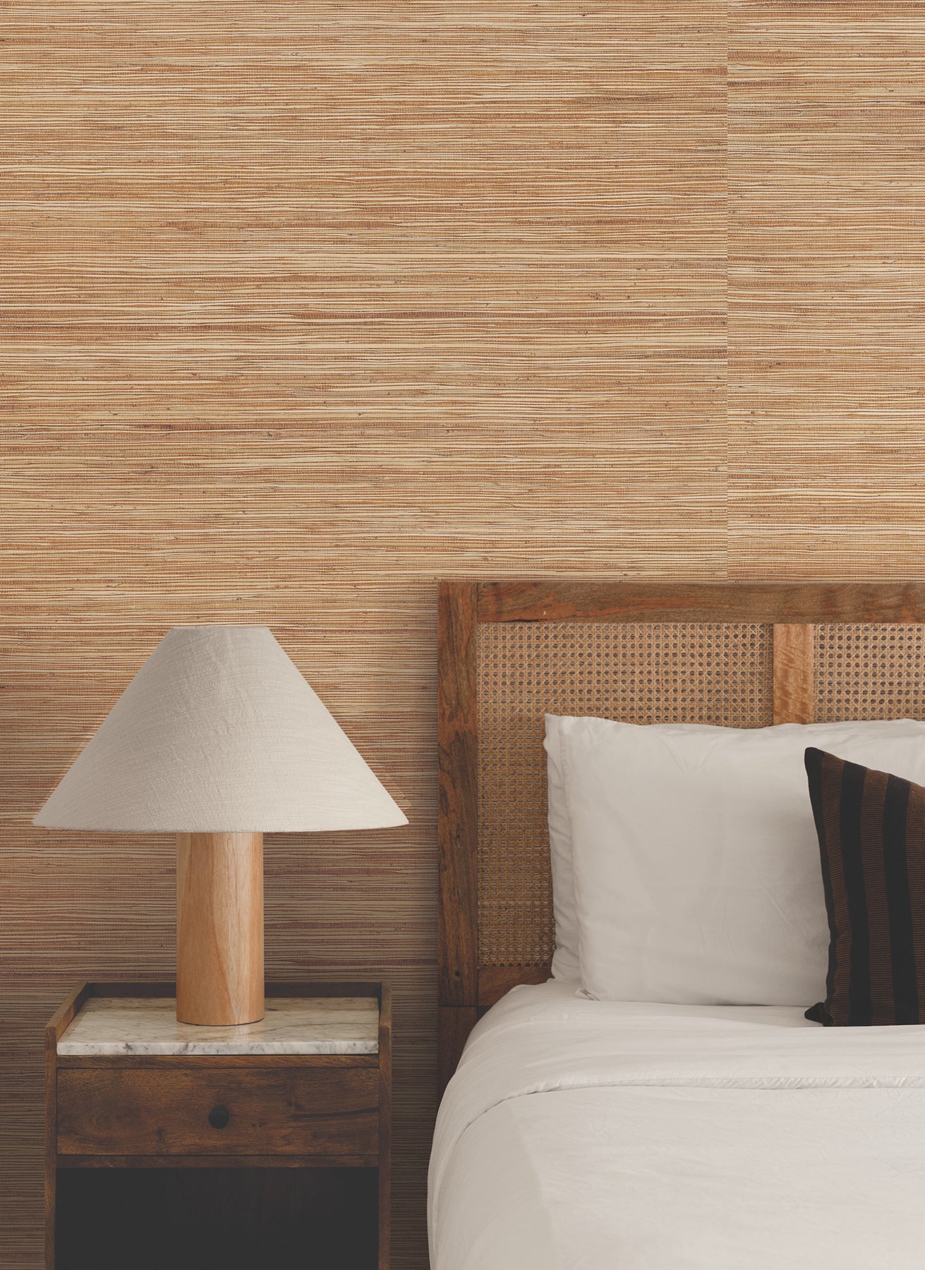 York Wallcoverings Ronald Redding Multicolored Hemp Harvest Wallpaper Grasscloth Naturals Harvest  Wallpaper - GRL88468