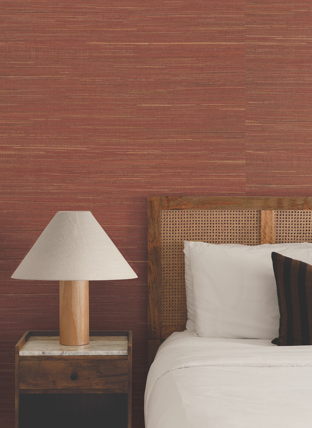 York Wallcoverings Ronald Redding Multicolored Hemp Sunset Wallpaper Grasscloth Naturals Sunset  Wallpaper - GRL88471