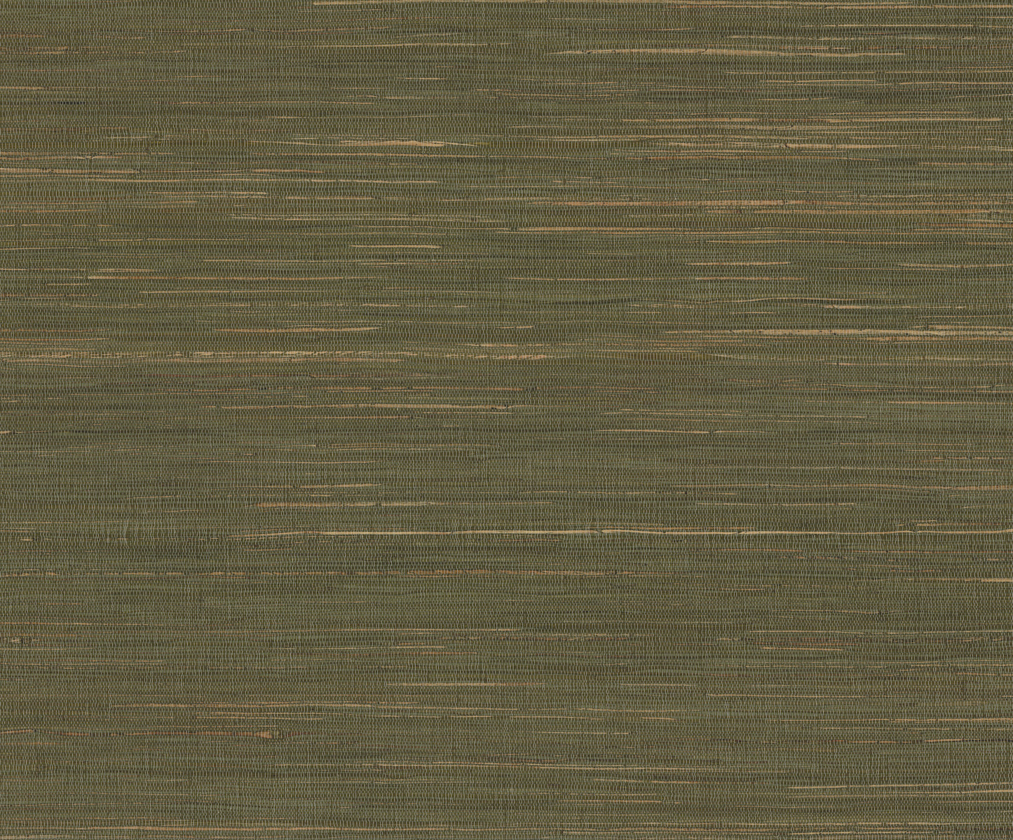 Olive-green wallpaper with a linen-like woven texture and subtle horizontal stripes.