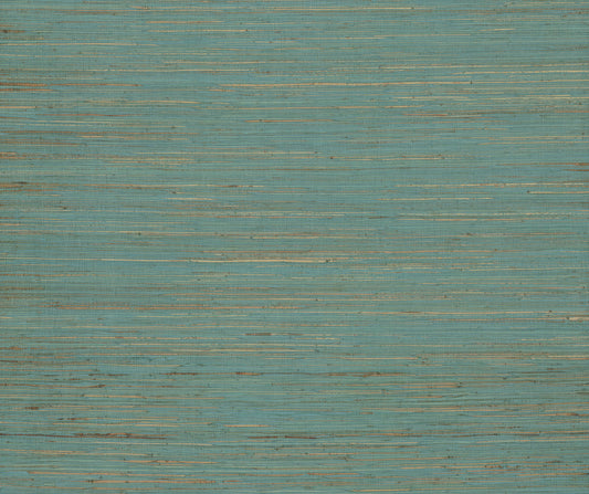 York Wallcoverings Ronald Redding Multicolored Hemp Aqua Wallpaper Grasscloth Naturals Aqua  Wallpaper - GRL88487