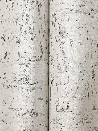 York Wallcoverings Ronald Redding Caldera Cork White Pearl Wallpaper Cork Naturals White Pearl  Wallpaper - GRL89190