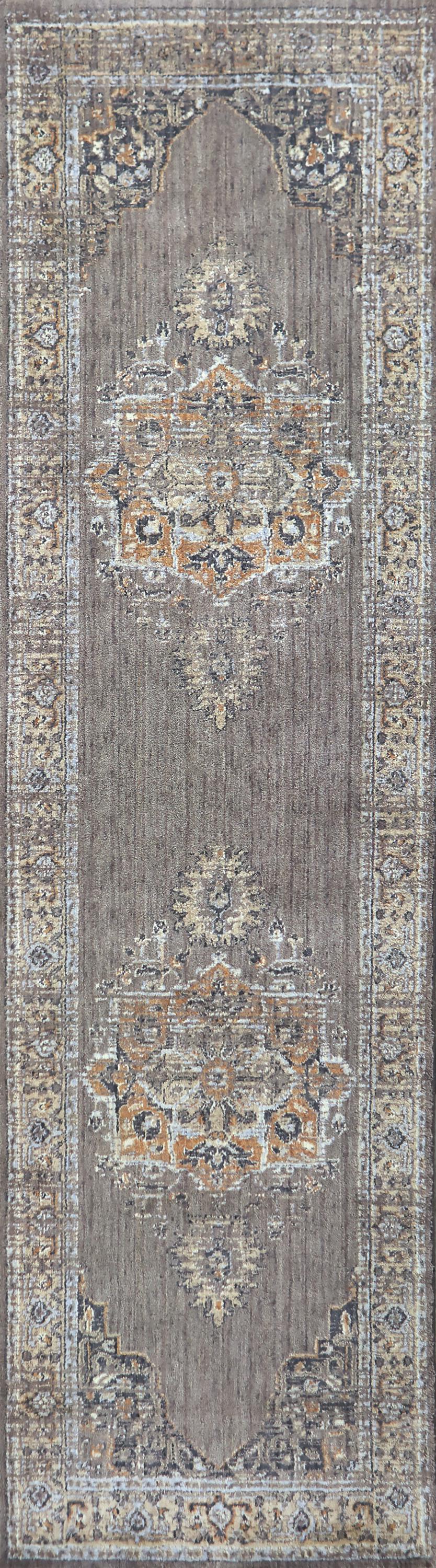 Traditional rug runner, 2' x 8'.