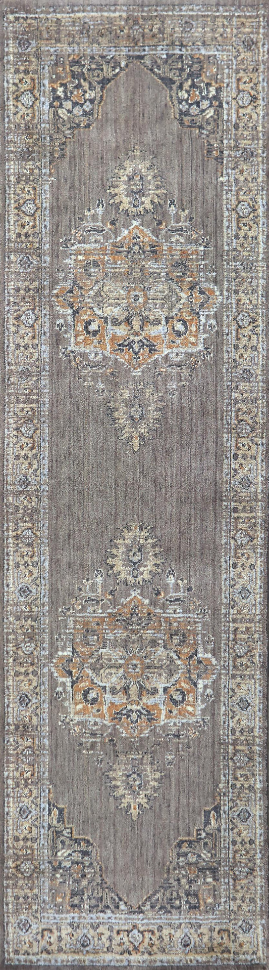 Traditional rug runner, 2' x 8'.