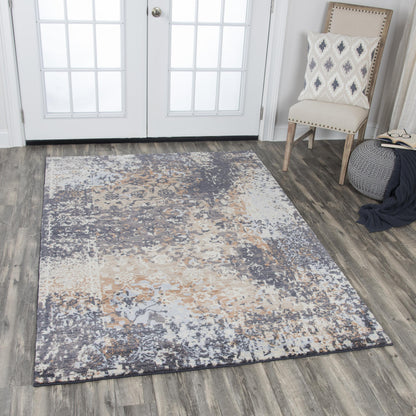 Transitional rug, 3' x 5'.