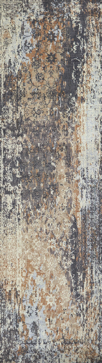 Runner rug, transitional style, 2' x 10'.