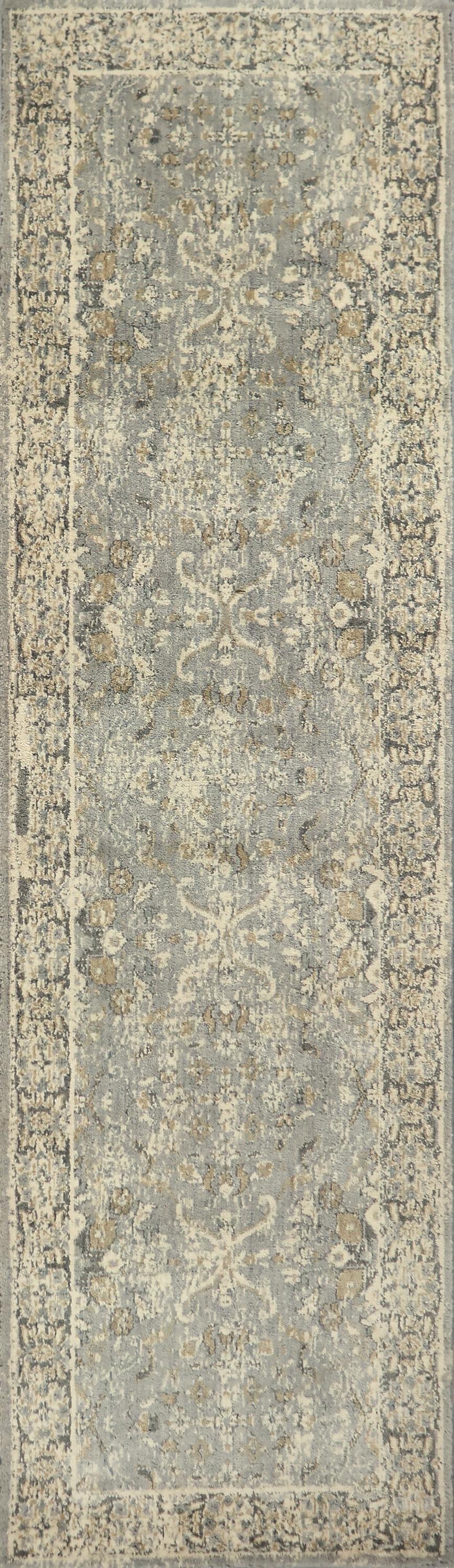 Gossamer Traditional rug, 2' x 10' runner.