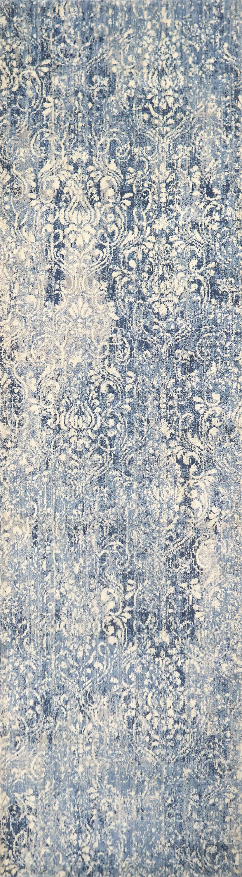 Gossamer traditional rug runner, 2' x 8'.