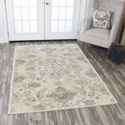 Rug, 5' x 8', transitional style.