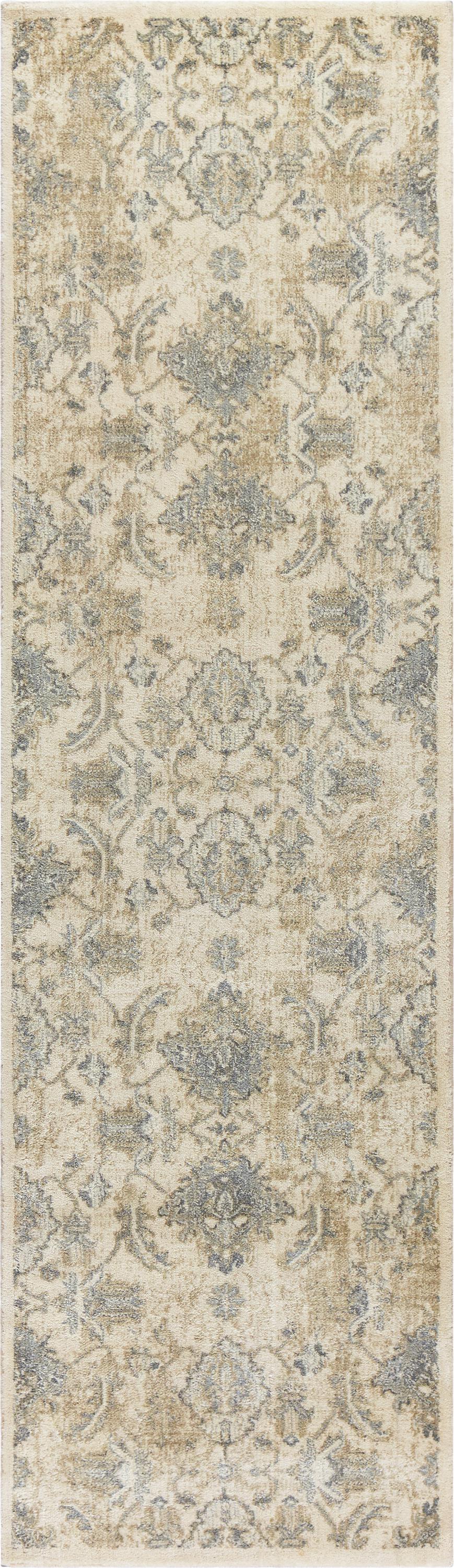 Rug, transitional style, 2' x 8