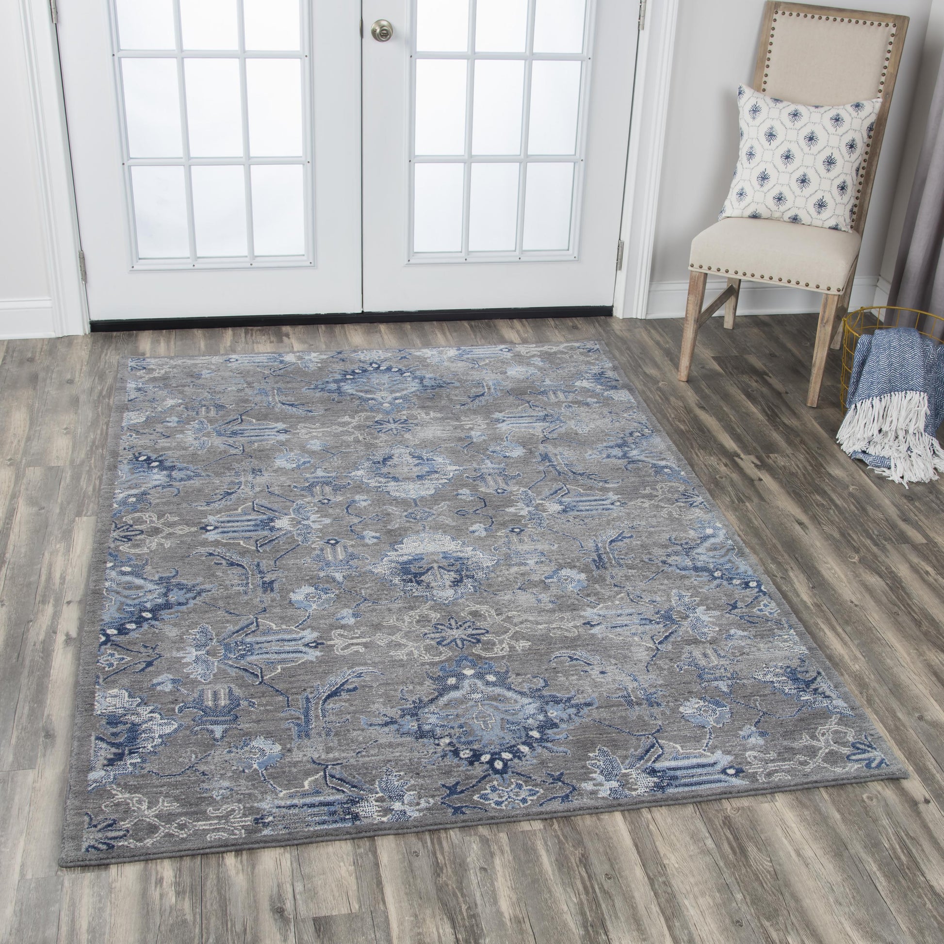 RIZZY HOME RUGS Gossamer Transitional rug, 5' x 8'.