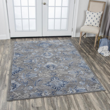 RIZZY HOME RUGS Gossamer Transitional rug, 5' x 8'.