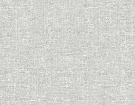 Seabrook Designs Linen & Silk Textures Nomi Faux Linen Contemporary Whites & Off Whites Matte Sidewall - GT30004