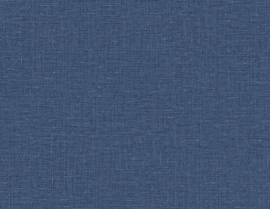 Seabrook Designs Linen & Silk Textures Nomi Faux Linen Contemporary Blues Matte Sidewall - GT30033