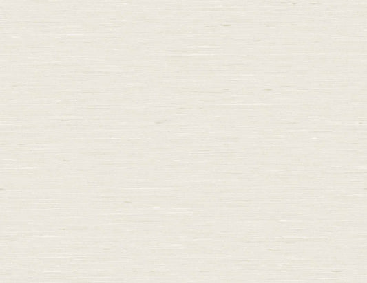 Seabrook Designs Linen & Silk Textures Bangkok Faux Silk Contemporary Whites & Off Whites Matte Sidewall - GT30102