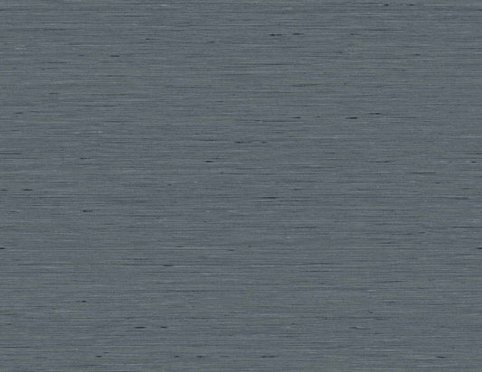 Seabrook Designs Linen & Silk Textures Bangkok Faux Silk Contemporary Blacks Matte Sidewall - GT30116