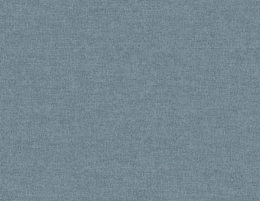 Seabrook Designs Linen & Silk Textures Normandy Faux Linen Contemporary Blues Matte Sidewall - GT30329