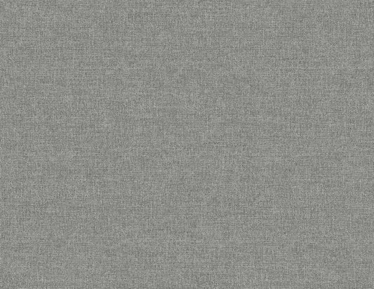 Seabrook Designs Linen & Silk Textures Normandy Faux Linen Contemporary Blacks Matte Sidewall - GT30330