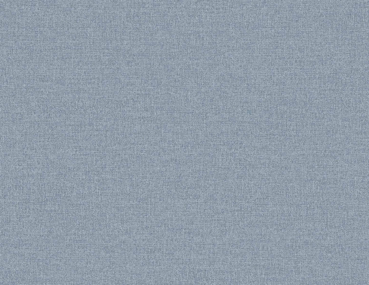 Seabrook Designs Linen & Silk Textures Normandy Faux Linen Contemporary Blues Matte  - GT30332