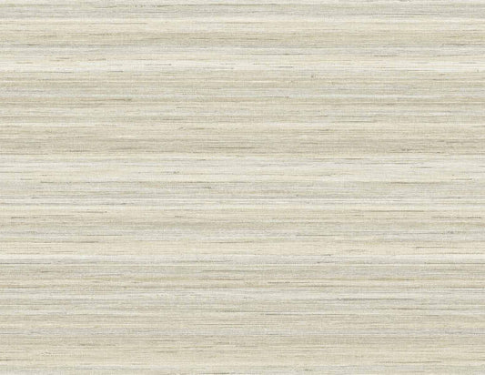 Seabrook Designs Linen & Silk Textures Meiya Stria Contemporary Whites & Off Whites Matte Sidewall - GT30402