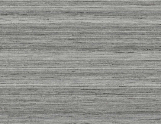 Seabrook Designs Linen & Silk Textures Meiya Stria Contemporary Grays Matte Sidewall - GT30406