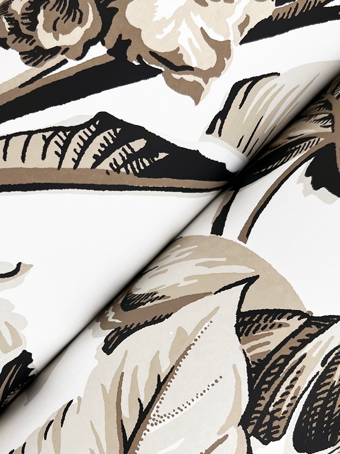 York Wallcoverings Classics Mystic Isle Neutral Wallpaper Eclectic Tropical Neutrals   - GT4503