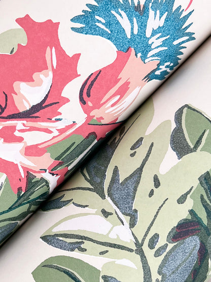 York Wallcoverings Classics Briarwood Taupe Wallpaper Vintage Botanical Neutrals   - GT4522