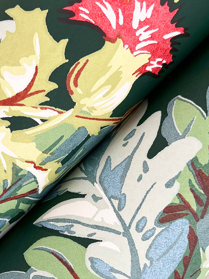 York Wallcoverings Classics Briarwood Green Wallpaper Vintage Botanical Greens   - GT4525