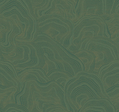 York Wallcoverings Classics Geodes Green Wallpaper Eclectic Bohemian Greens   - GT4528