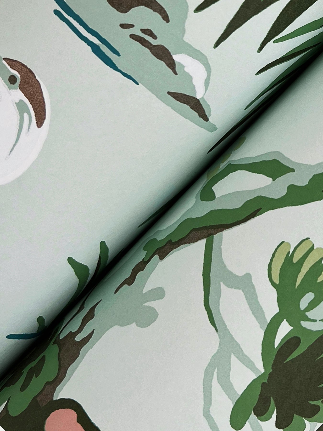 York Wallcoverings Classics Bridgewater Mint Wallpaper Traditional Botanical Greens   - GT4534