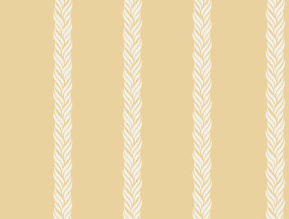 York Wallcoverings Classics Braided Stripe Yellow Wallpaper Transitional Stripes Yellows   - GT4543