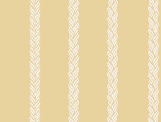York Wallcoverings Classics Braided Stripe Yellow Wallpaper Transitional Stripes Yellows   - GT4543